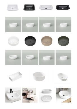 Solid Surface, Ceramic & Glass Basins