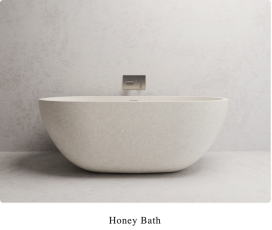 Honey Terrazzo Free Standing Bath